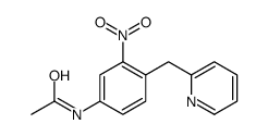 N-[3-nitro-4-(pyridin-2-ylmethyl)phenyl]acetamide结构式