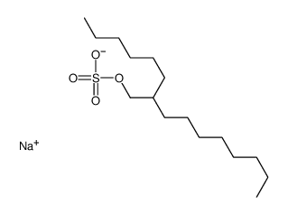 sodium (2-hexyldecyl) sulphate Structure