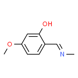 Phenol, 5-methoxy-2-[(E)-(methylimino)methyl]- (9CI)结构式