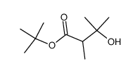 3-hydroxy-2,3-dimethyl-butyric acid tert-butyl ester Structure