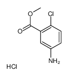 5-AMINO-2-CHLOROBENZOIC ACID METHYL ESTER HYDROCHLORIDE结构式