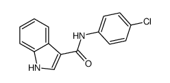 N-(4-chlorophenyl)-1H-indole-3-carboxamide结构式