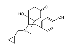 L-3,14-Dihydroxy-6-oxo-N-cyclopropylmethyl-morphinane hydrate结构式