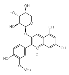 氯化阿拉伯糖苷芍药素结构式