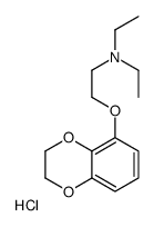 2-(2,3-dihydro-1,4-benzodioxin-5-yloxy)-N,N-diethylethanamine,hydrochloride Structure