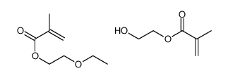 2-ethoxyethyl 2-methylprop-2-enoate,2-hydroxyethyl 2-methylprop-2-enoate结构式