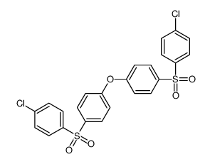 1-(4-chlorophenyl)sulfonyl-4-[4-(4-chlorophenyl)sulfonylphenoxy]benzene结构式