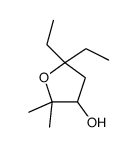 5,5-diethyl-2,2-dimethyloxolan-3-ol Structure