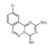 10-bromo-4-imino-[1,3,5]triazino[1,2-c][1,2,3]benzotriazin-2-amine结构式