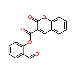 2-Formylphenyl 2-oxo-2H-chromene-3-carboxylate结构式