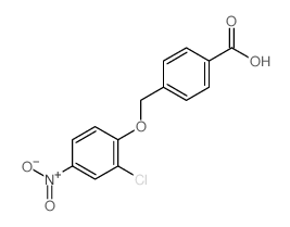 Benzoic acid,4-[(2-chloro-4-nitrophenoxy)methyl]-结构式