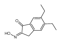 5,6-diethylindan-1,2-dione 2-oxime Structure