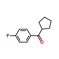 Cyclopentyl(4-fluorophenyl)methanone结构式