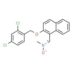 ((2-[(2,4-DICHLOROBENZYL)OXY]-1-NAPHTHYL)METHYLENE)(METHYL)AMMONIUMOLATE结构式