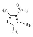 1H-Pyrazole-5-carbonitrile,1,3-dimethyl-4-nitro- structure