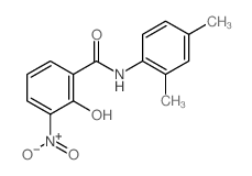 Benzamide, N- (2,4-dimethylphenyl)-2-hydroxy-3-nitro- Structure