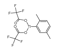 2,5-dimethylphenylthallium bis(trifluoroacetate) Structure