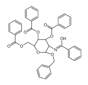 BENZYL-2-BENZAMIDO-3,4,6-TRI-O-BENZOYL-2-DEOXY-BETA-D-GLUCOPYRANOSIDE structure