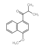 1-(4-methoxynaphthalen-1-yl)-2-methyl-propan-1-one结构式