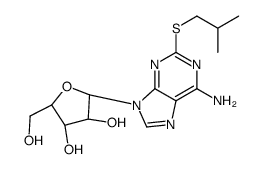 2-(Isobutylsulfanyl)adenosine Structure