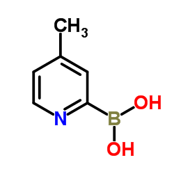 (4-Methyl-2-pyridinyl)boronic acid Structure
