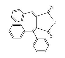 (E)-benzylidene(diphenylmethylene)succinic anhydride结构式