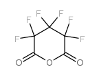 2,2,3,3,4,4-Hexafluoropentanedioic Anhydride Structure