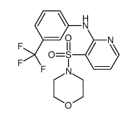 4-((2-((3-(Trifluoromethyl)phenyl)amino)-3-pyridinyl)sulfonyl]morpholine Structure