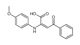 2-(4-methoxyanilino)-4-oxo-4-phenylbut-2-enoic acid结构式