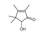 2-Cyclopenten-1-one,5-hydroxy-2,3,4,4-tetramethyl-(9CI) Structure