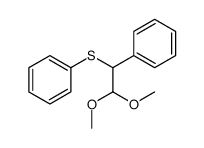 (2,2-dimethoxy-1-phenylethyl)sulfanylbenzene结构式