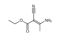 2-Butenoic acid,3-amino-2-cyano-,ethyl ester结构式