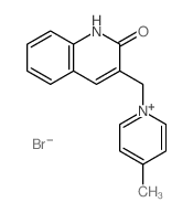 3-[(4-methylpyridin-1-yl)methyl]-1H-quinolin-2-one结构式