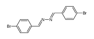 bis-(4-bromo-benzylidene)-hydrazine Structure