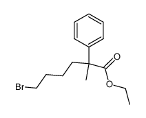 ethyl 6-bromo-2-methyl-2-phenylhexanoate结构式