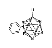 1-lithia-2-phenyl-1,2-dicarba-closo-dodecaborane结构式