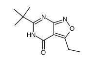 6-tert-butyl-3-ethyl-5H-isoxazolo[3,4-d]pyrimidin-4-one结构式
