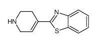 2-(1,2,3,6-tetrahydropyridin-4-yl)-1,3-benzothiazole结构式