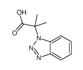 2-(benzotriazol-1-yl)-2-methylpropanoic acid结构式
