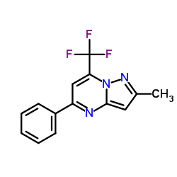 2-Methyl-5-phenyl-7-trifluoromethyl-pyrazolo[1,5-a]pyrimidine Structure