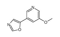 5-(5-methoxypyridin-3-yl)-1,3-oxazole结构式