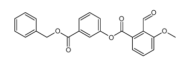 3-((benzyloxy)carbonyl)phenyl 2-formyl-3-methoxybenzoate结构式