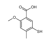 5-mercapto-2-methoxy-4-methylbenzoic acid Structure