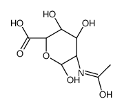 (2S,3R,4R,5R)-5-acetamido-3,4,6-trihydroxyoxane-2-carboxylic acid Structure