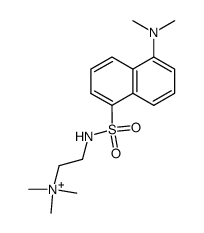 [2-(5-Dimethylamino-naphthalene-1-sulfonylamino)-ethyl]-trimethyl-ammonium Structure