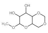 4-methoxy-5,8,10-trioxabicyclo[4.4.0]decane-2,3-diol结构式