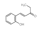 (E)-1-(2-hydroxyphenyl)pent-1-en-3-one结构式