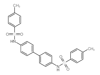 4-methyl-N-[4-[4-[(4-methylphenyl)sulfonylamino]phenyl]phenyl]benzenesulfonamide结构式