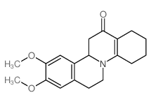 9,10-Dimethoxy-1,2,3,4,6,7,11b,12-octahydro-13H-isoquino(2,1-a)quinolin-13-one结构式