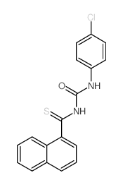 3-(4-chlorophenyl)-1-(naphthalene-1-carbothioyl)urea结构式